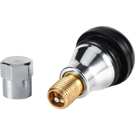 1 pcs TR412 AC Tire Valves en laiton Chrome Tubeless valve de roue pour voitures motos (1/4)
