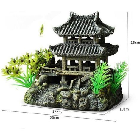 Décoration classique en résine pour aquariums. (1/4)