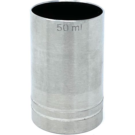 Messbecher Cocktail 5cl Edelstahl Barmaß Jigger 5 cl Dosierer Alkohol Bar Zertifikat (1/4)