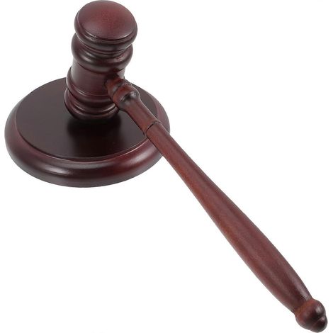 1 ensemble de marteau de juge en bois, marteau d'avocat, marteau de juge, marteau de vente aux enchères en bois (1/5)