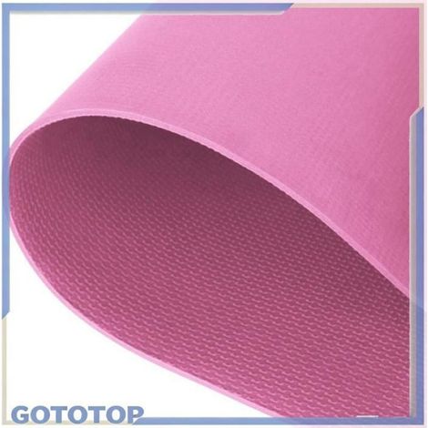 tapis de fitness Tapis de Yoga EVA antidérapant, 4MM, Slim, Fitness, gymnastique à domicile, Pilates, sport briques Rose (1/4)