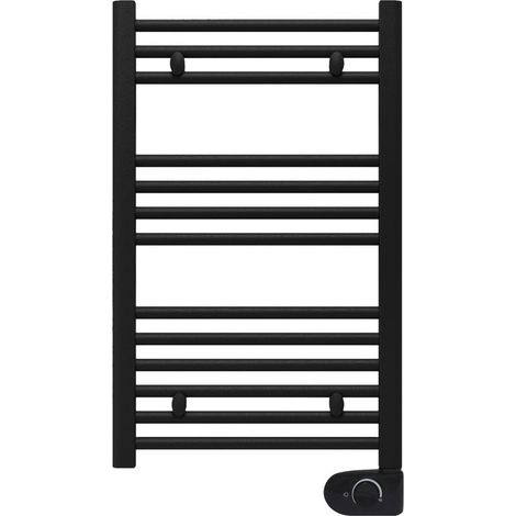 RADIATEUR SÈCHE-SERVIETTES FLUIDE PROGRAMMABLE NOIR
