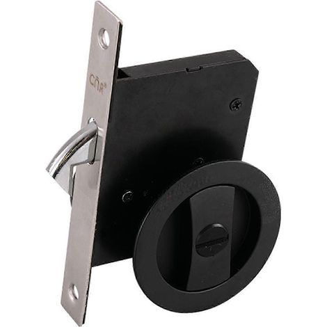 Verrou de porte coulissante rond Invisibles Auti-Rust résistant à l'usure pour salle de bain (1/5)