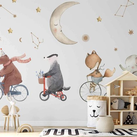 Carta da parati artgeist animali sottili acquerello 400x280 cm