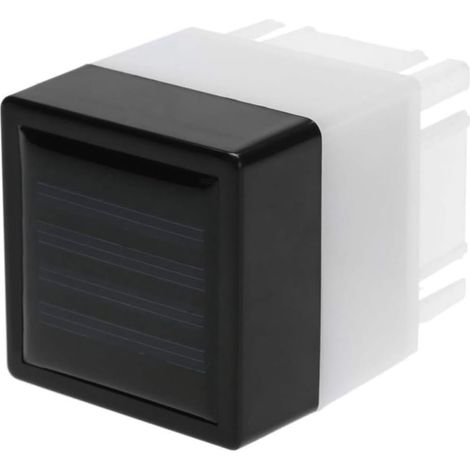2pièces Lampe Solaire De Clôture Murale Led Blanche Lampe Extérieur Pour (1/5)