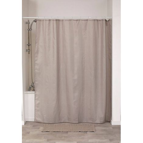 Polyester-duschvorhang 180x200 cm in leinenoptik - mimetisme - Tendance