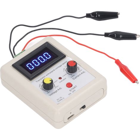 Spannungsprüfer, digitaler Spannungs- und Kapazitätsdetektor für Dioden, MOSFETs, Trioden und Transistoren, 120 V bis 2700 V, blaues Display (1/5)