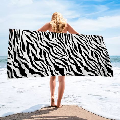 Serviette De Plage - Microfibre - 70 x 140 cm - Séchage Rapide - Résistant Au Sable - Polyvalent Pour Plage Piscine Camping Voyage - 1 Pièce (1/5)