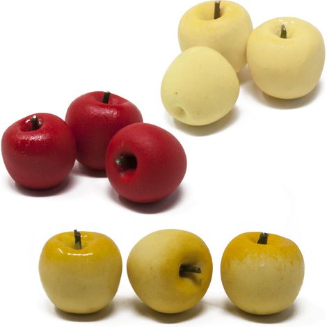 Mele 9 pezzi Frutta Miniature per Presepe in Resina 86780 (1/5)