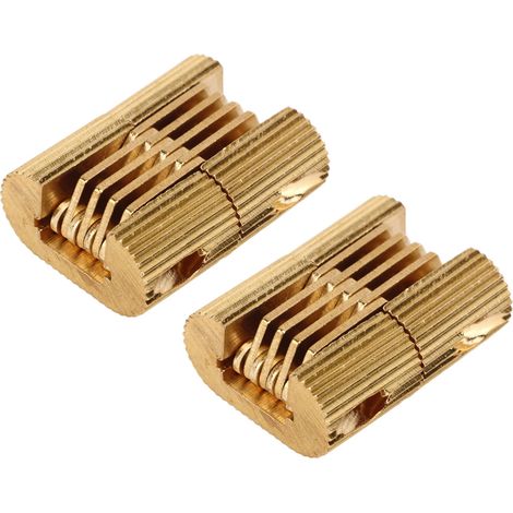 Charnières invisibles, angle d'ouverture de 180°, cuivre, charnières invisibles pour portes de placard, coffret cadeau (1/5)