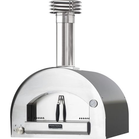 forno pizza a gas fontana "margherita" colore antracite 2 pizze