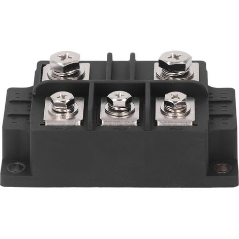 Redresseur triphasé à 5 bornes MDS400A 1600V, module d'alimentation avec dissipateur thermique à plaque de cuivre et pont redresseur triphasé. (1/5)