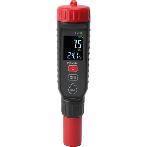 Portable PH Meter High Accuracy 6 Functions LCD Display Quick Response PH Tester for Soil Aquarium Fish Tank