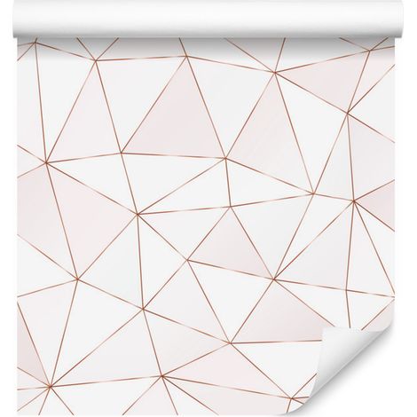 Papel pintado moderno con estampado geométrico para salón y dormitorio, 50x1000 cm. (1/5)