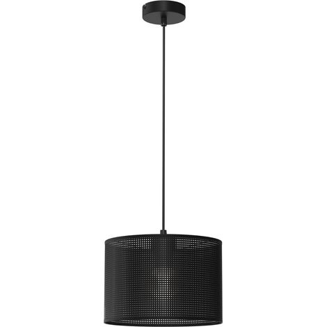 Lampada sospensione Luminex Loft Shade nera Ø25 E27