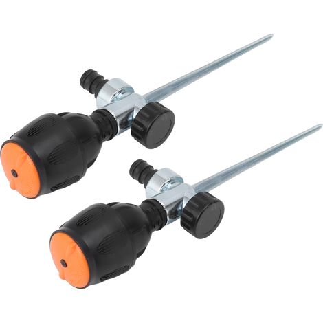 Arroseur automatique rotatif à aiguille avec insert métallique et buse à aiguille à 360 degrés pour jardin et pelouse (1/5)