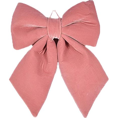 Fiocco Rosa Grande in Velluto Decorazione Elegante Puntale per Albero di Natale punta addobbo natalizio Porte  Vetrine allestimenti negozi locali (1/4)