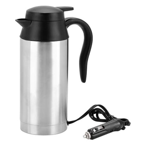 Bouilloire de Voyage 24V, 750ml, Acier Inoxydable Portable, Allume Cigare, Arrêt Automatique, pour Thé (1/5)