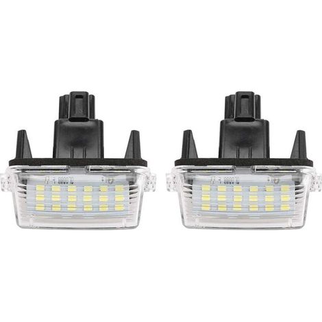Lot de 2 Feux de Plaque LED pour Toyota Corolla, Camry, Yaris, Vitz et Auris (1/4)
