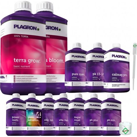 Plagron 12-Teiliges Dünger Set Terra XXXL – Mineralischer Grow Dünger (1/5)