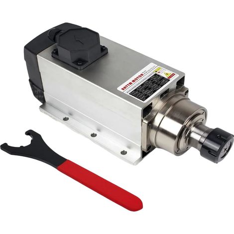 Broyeur CNC, moteur refroidi par air de 4,5 kW, 18000 tr/min, Juste un fuseau, 380V (1/2)