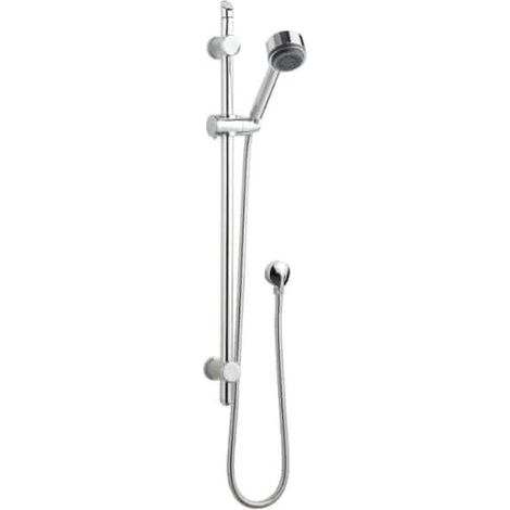Nuie Modern Shower Slider Rail Kit 820mm High - Chrome