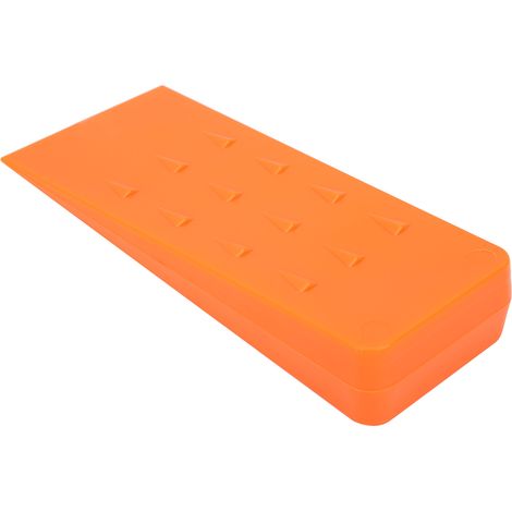 Coin de bûcheronnage de 20 cm, adapté à la sylviculture, à l'exploitation forestière, à la coupe et au fendage du bois de chauffage, outil de travail du bois, orange. (1/5)
