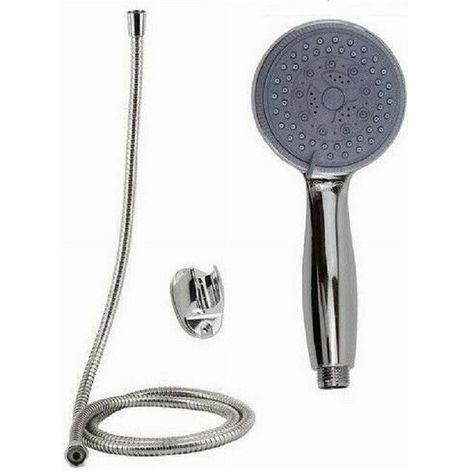 Vtizikl Kit Doccetta Doccino Bagno Tondo Soffione Doccia Con Laccio 1,8 Mt Staffa 69100 - (1/2)