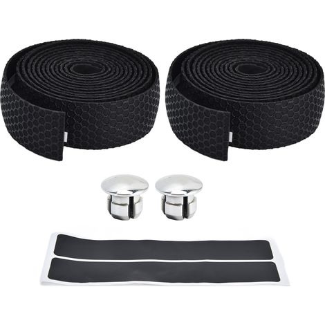 Schnelltrocknendes, rutschfestes Lenkerband für Fahrräder, synthetischer Schaumstoff für Outdoor-Aktivitäten, Schwarz (1/5)