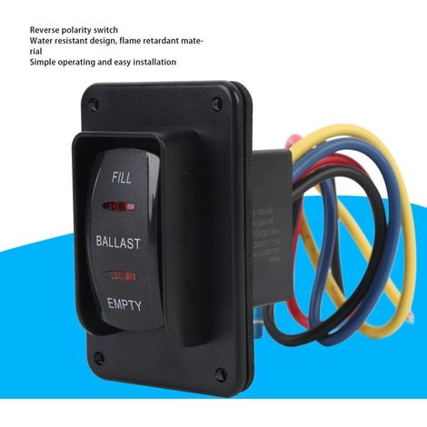 Inverseur de Polarité DC12V/24V 30A IP68 Étanche pour Camping-Car Caravane Bateau (1/5)