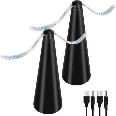 Fly Fan, Set of 2 Anti-Mosquito Repellent without Using Chemicals, Keeps Flies and Insects Away from Food, for Camping Dining Room Garden (1/5)
