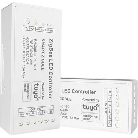 Contrôleur pour ruban LED RGB - 6A par canal - ZigBee/TUYA SMART (1/5)