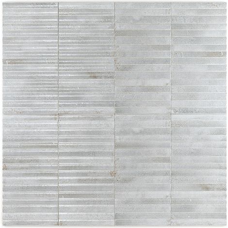Carrelage Mur Ceramic Connection Grey Brillante 15x30 cm
