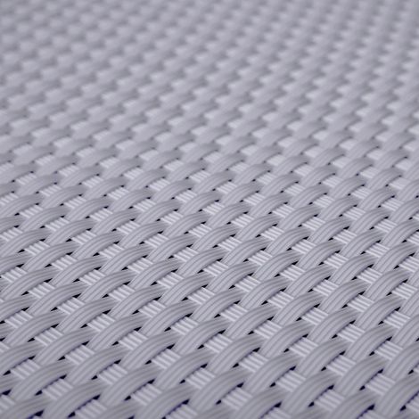 Balkonblende 0,9m Br. (Meterware) Sichtschutz aus PE-Rattan silbergrau (1/5)