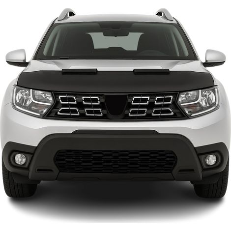 Protège Capot compatible avec Dacia Duster 2018 à 2023, Bra de Capot Protection, Noir