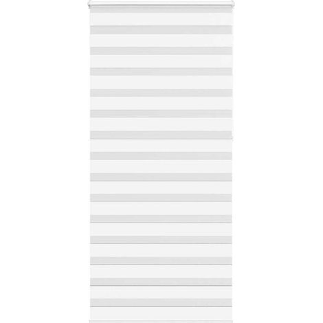 Doppelrollo Weiß 100x230 cm Stoffbreite 95,9 cm Polyester