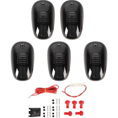 Lot de 5 feux de gabarit de toit étanches 12 V 16 LED pour pick-up, yacht et camping-car. (1/5)