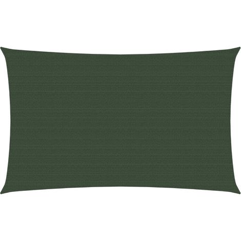 Vela de sombra 160 g/m² verde oscuro 3,5 x 5 m HDPE 020009417 (1/5)