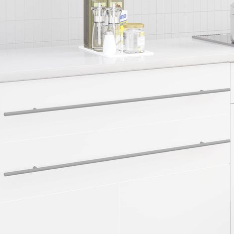vidaXL Maniglia per Armadio 12 pcs Argento 900 mm Acciaio