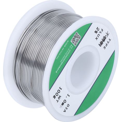 Fil de fer en acier inoxydable pour fer à souder, sans odeur irritante, accessoire de soudure diamètre 1,0 mm (1/5)