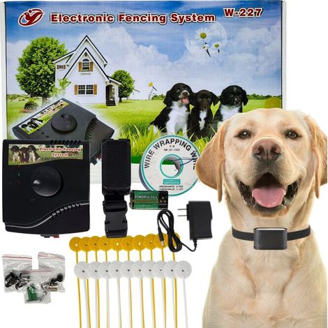 Elektrisches Hundezaunsystem mit Hundezwinger und Halsband (300 m, 227)