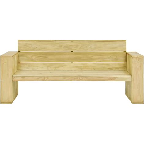 Maison Exclusive - Gartenbank mit Anthrazit Kissen 179 cm Kiefern (1/5)