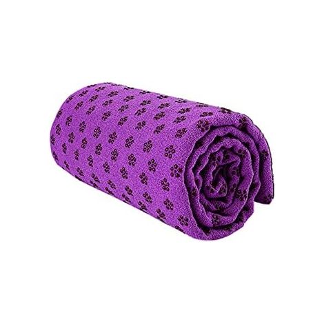 JSSEVN-Mikrofaser-Yogahandtuch, Yogamatte mit rutschfester Oberfläche, ideal für Hot Yoga, Fitnessmatte für Yoga, Pilates, Picknicks (1/5)