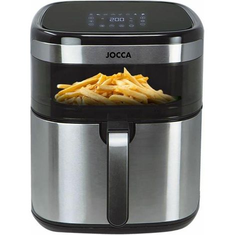 Jocca 2385 Heißluftfritteuse Edelstahl 10L