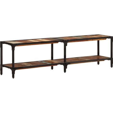 Meuble TV 150x30x41 Bois massif de récupération (1/5)