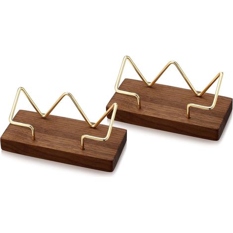 Lot de 2 porte-cartes de visite - Supports de cartes de visite - Organisateurs de cartes professionnels pour bureau et accueil (1/5)
