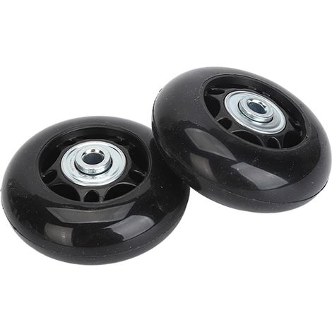 2 Ersatzrollen für Gepäck, universelle Gummilenkräder mit Kugellagern, Reparaturset inklusive Montagewerkzeug, 64 x 24 mm / 2,5 x 0,9 Zoll (1/5)