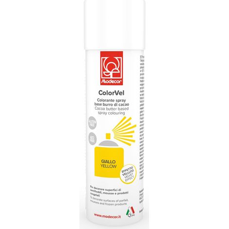 Confectionery suede yellow Colorvel Spray giallo Af Vell.250ml- Modecor