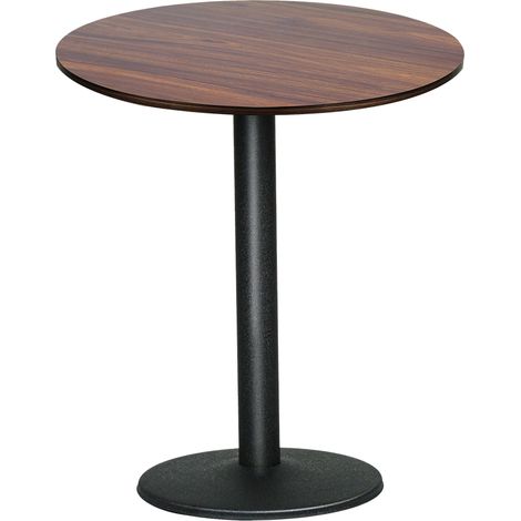 Table Salle à Manger Ronde Vintage 2-4 Personnes, Table de Bar Ronde de bistrot de Bar, Pied en acier - Model A02(60x60x75cm) (1/5)
