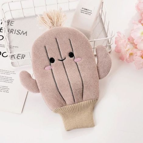 Gants de bain créatifs pour bébé, 3 pièce, dessin animé Cactus, serviette de bain, gants de frottement, éponge de nettoyage du corps (1/4)